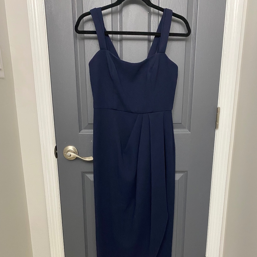 Navy Xscape dress, NWT
